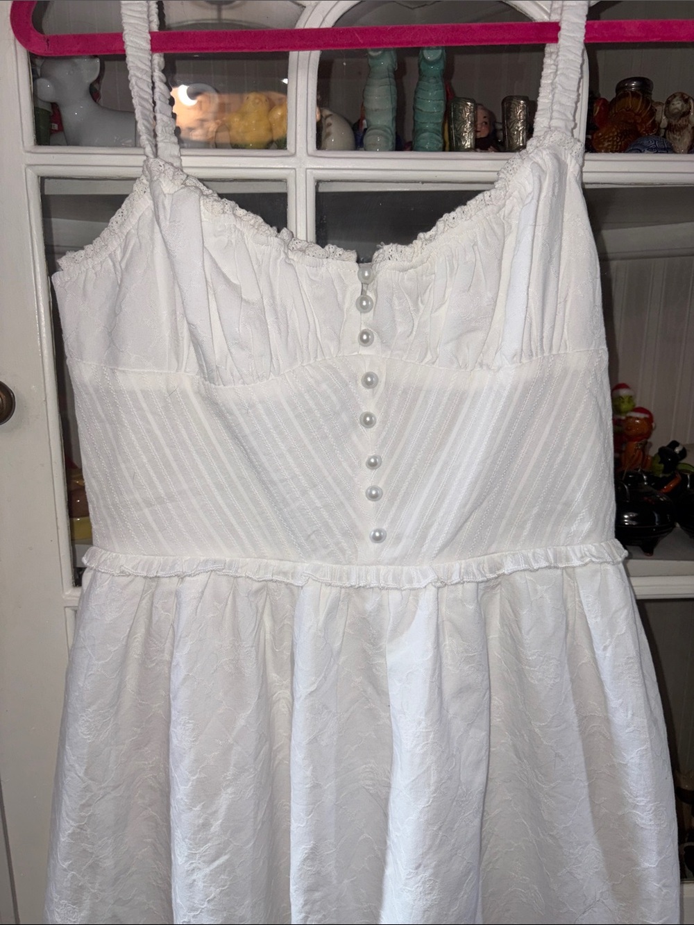NWT Commense White High-Low Ruffle Sundress - Picture 3 of 7